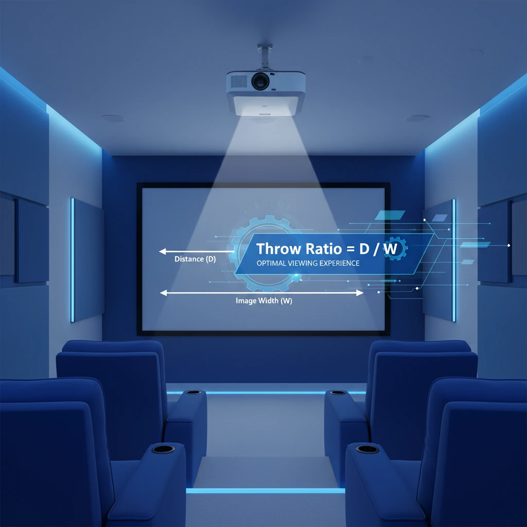 Throw Ratio یعنی چه و چرا در ویدئوپروژکتور مهم است؟